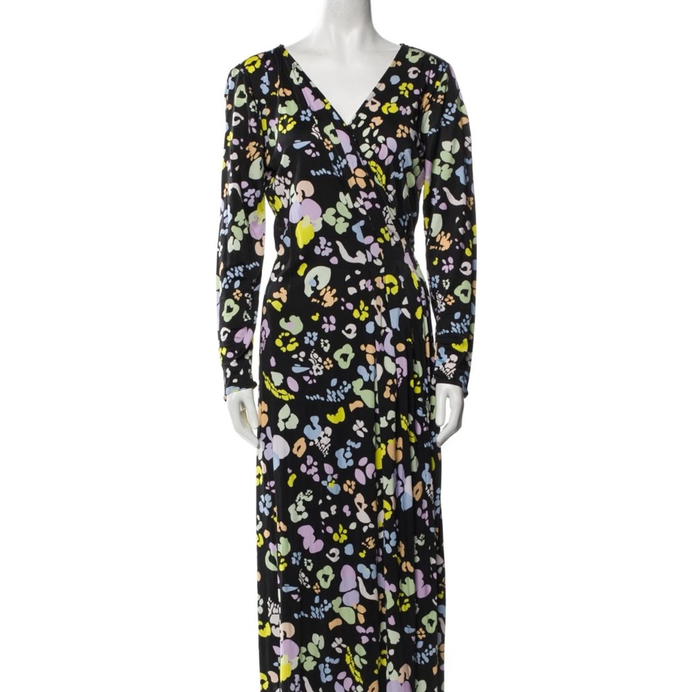 Stine Goya Lola leopard print Long Sleeve Dress